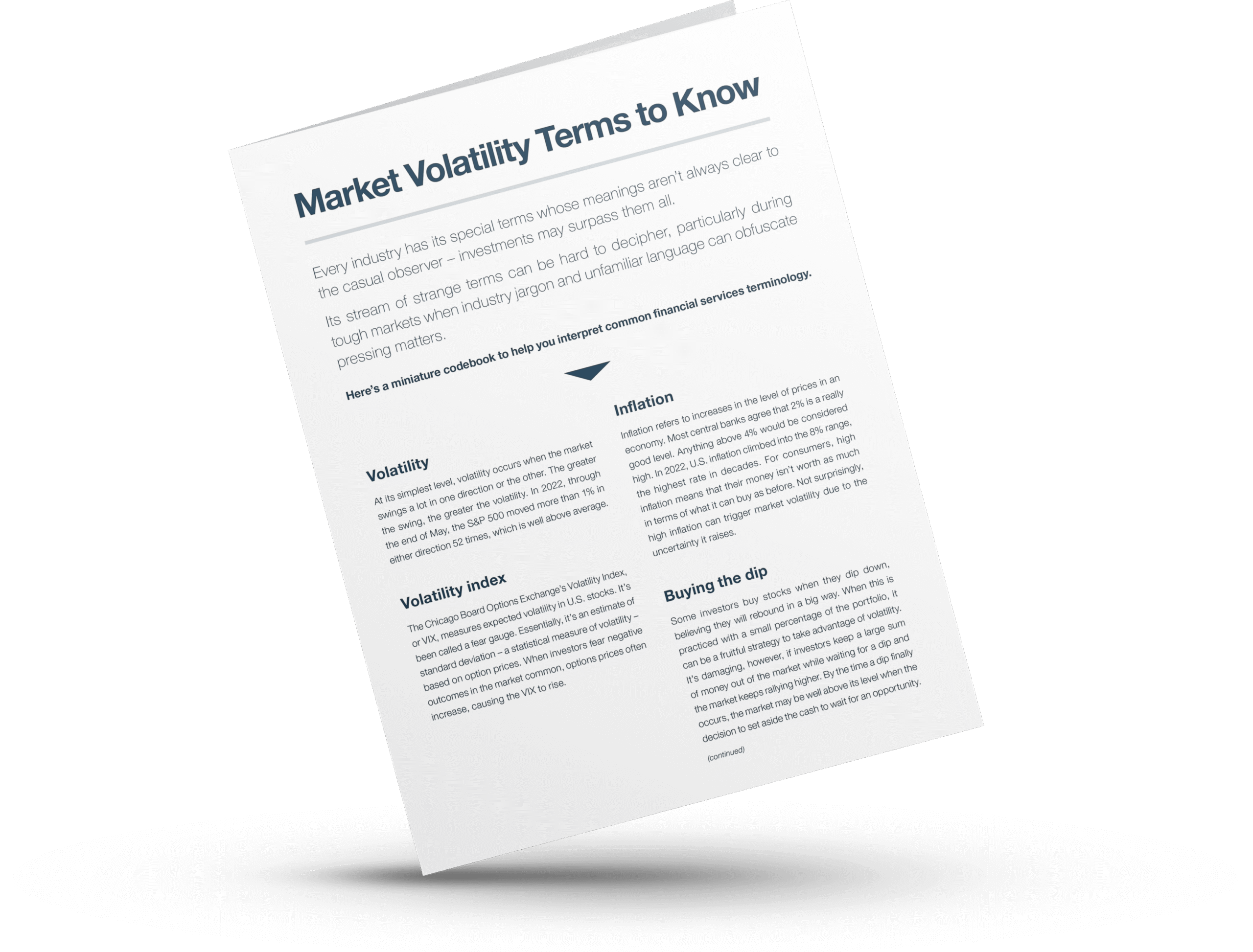 Market Volatility Terms To Know